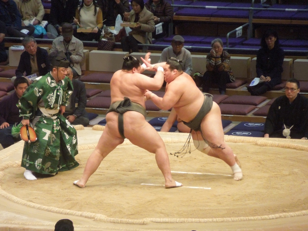 Tournoi de sumo, Fukuoka, Japon